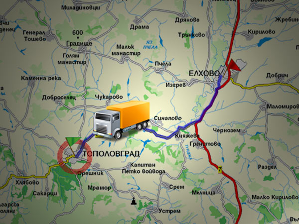 Карта от bgmap, колаж Haskovo.info