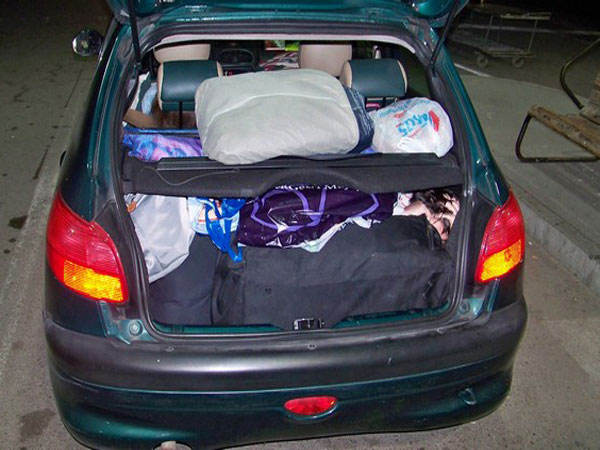 Автомобилът, снимка МВР