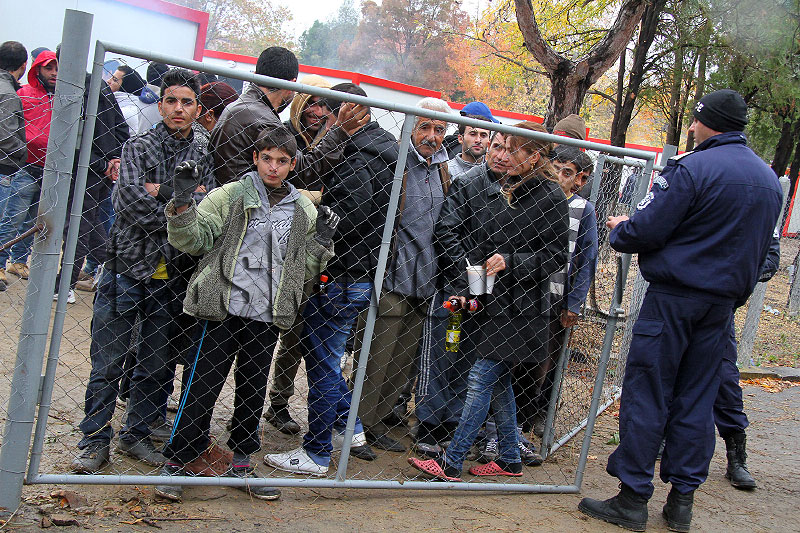 Бежанският център в Харманли