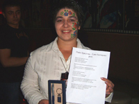 Понякога, за да отразят събитието, репортерите на Haskovo.info стават част от него. На снимката: Диана Николова