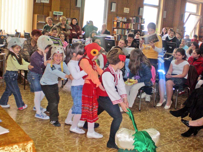 Сценката в края на маратона