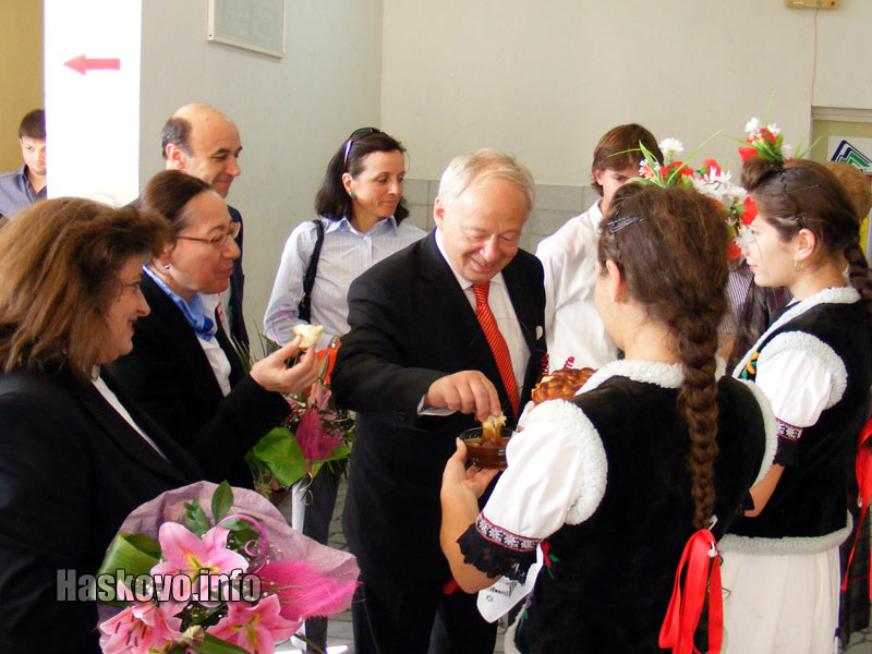 Немския посланик в езиковата гимназия