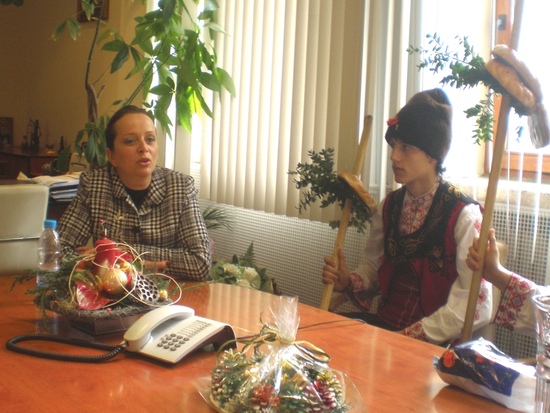 Коледари при Райна Йовчева