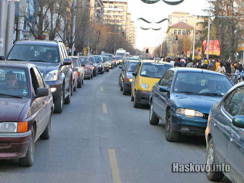 Задръстването по бул. Раковски