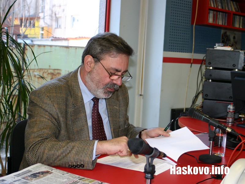 Георги Иванов в студиото на Дарик