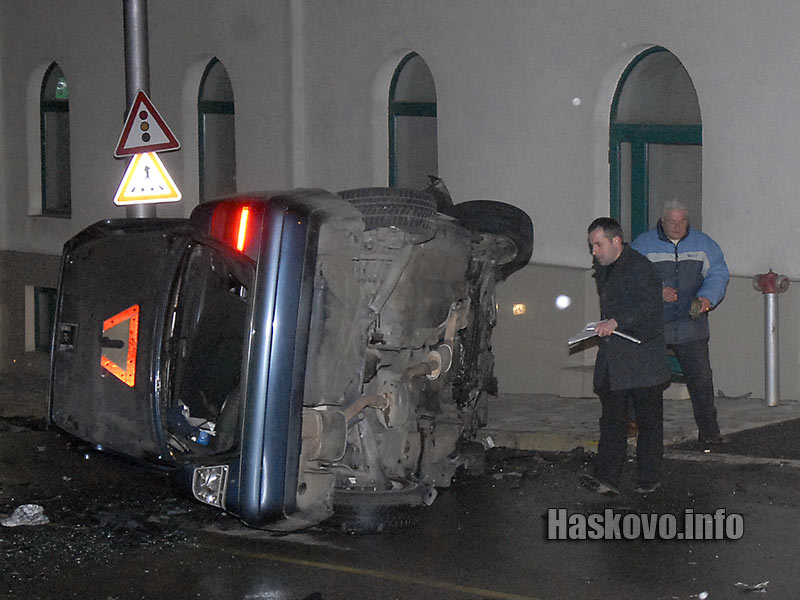 Изгорелият автомобил