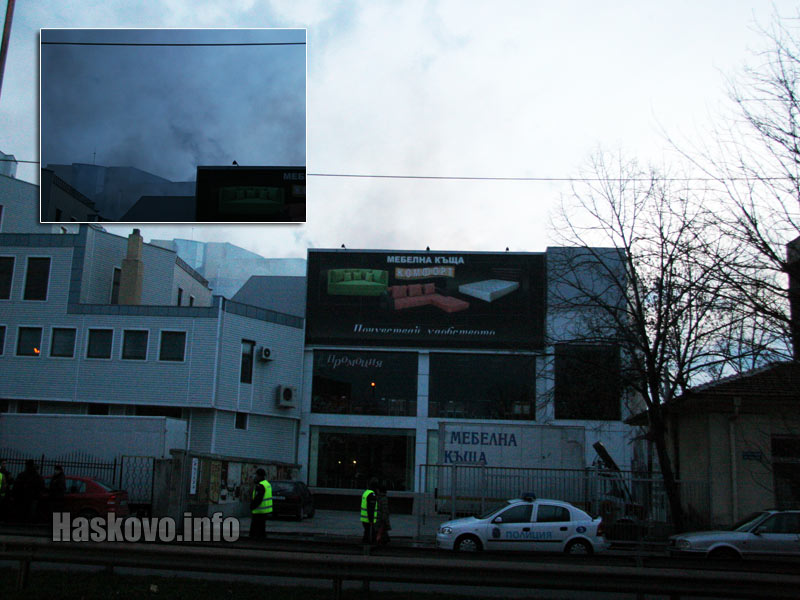 Пожарът в склада на мебелния магазин