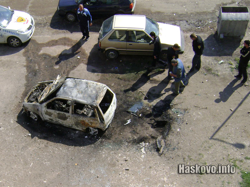 Изгорялата кола