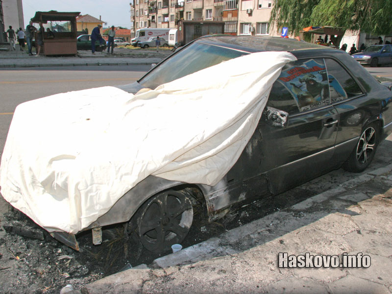 Опожареният автомобил