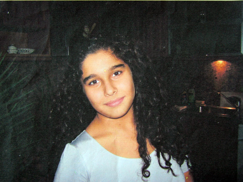 Снимка от времето на първото изчезване на Диляна през 2009 година