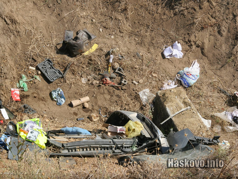 Мястото на катастрофата Мястото на катастрофата