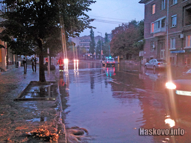 Така изглеждаше районът около Лебеда около 19:00 часа
