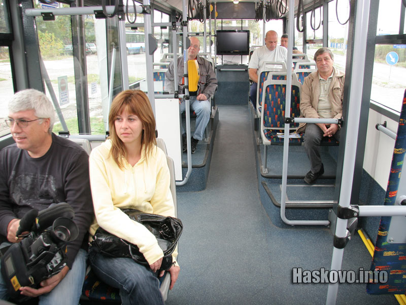 Новият тролей отвътре Новият тролей отвътре