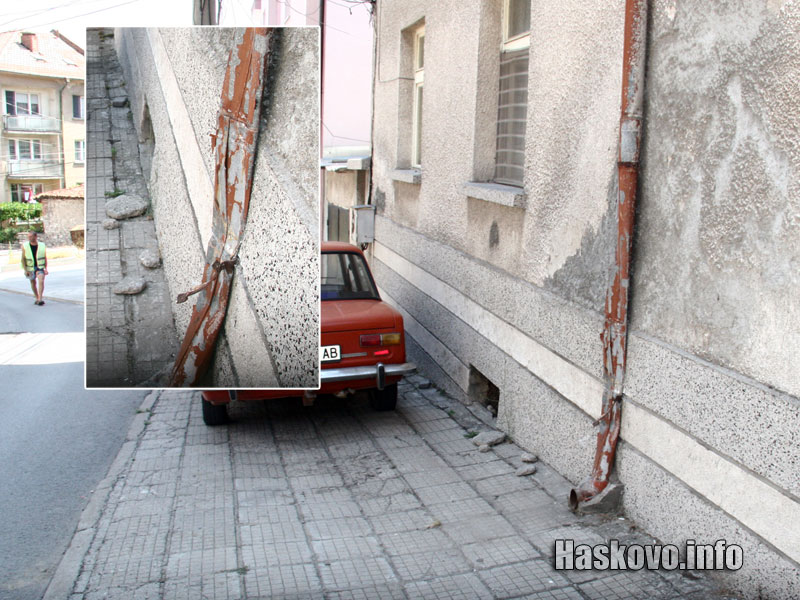 Резултатът е смачкан улук, снимка Георги Даскалов