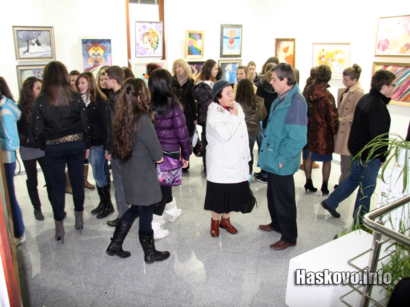 Откриването на изложбата Откриването на изложбата