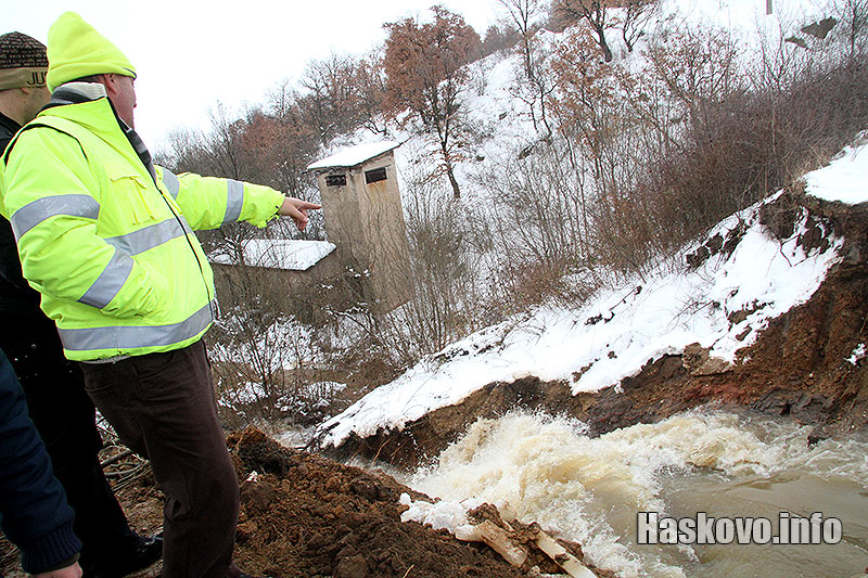 Изграждането на новият преливник 