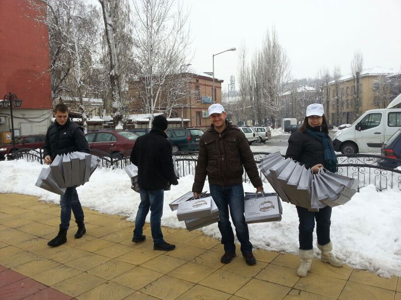 Раздаването на подаръците