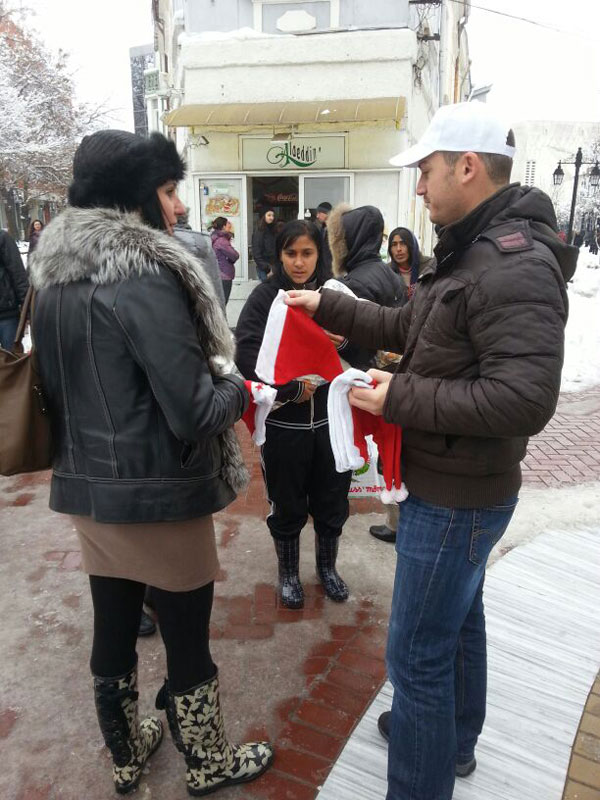 Раздаването на подаръците