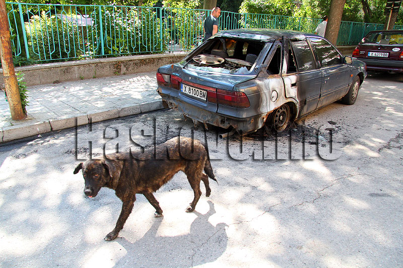 Изгорялото Мицубиши Лансър