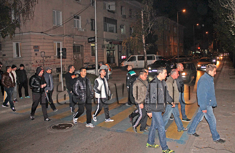 Протест полиция