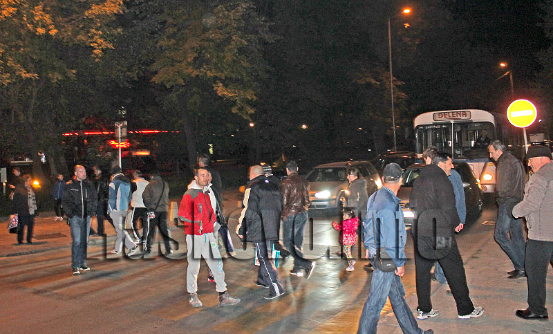 Протест полиция