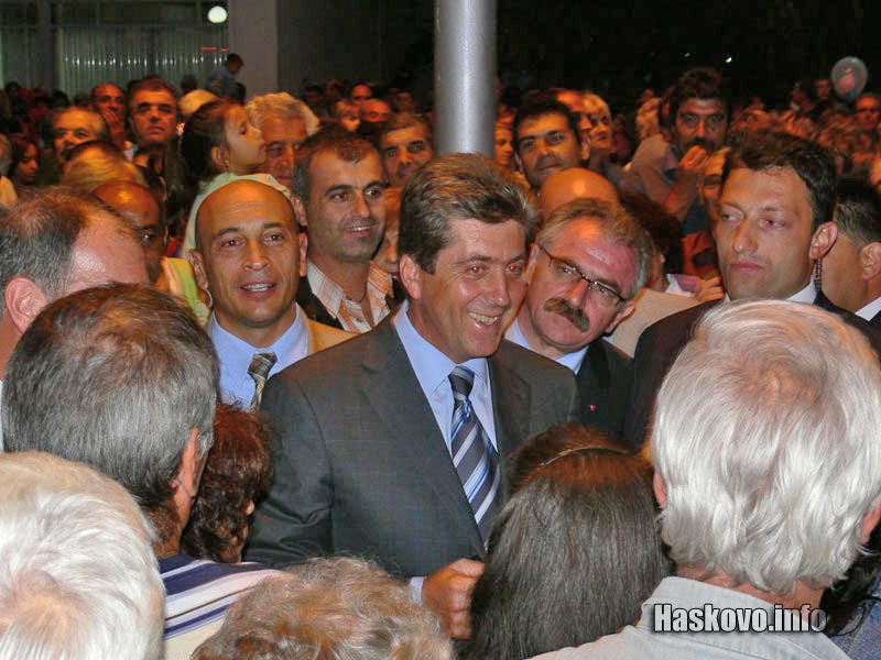 Георги Първанов в Димитровград през 2007 г.