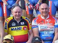 Филип Беке и кметът на Свиленград Георги Манолов по време на миналогодишния велопоход